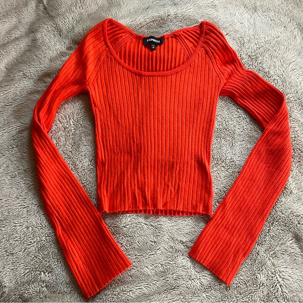 Express Orange Sweater 👻🧡